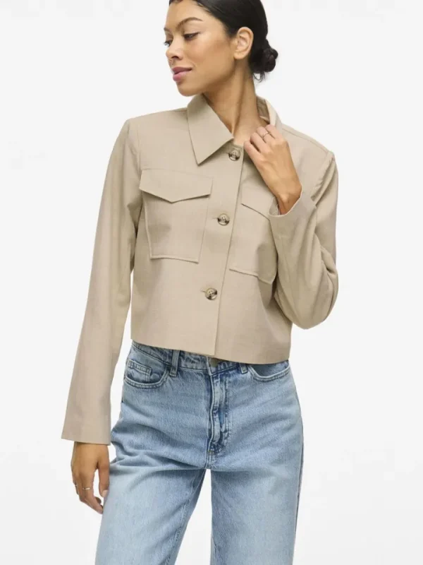 Vila Co-Ords | Jackets<Rossa Blazer Jacket (Super Light/Natural Melange)
