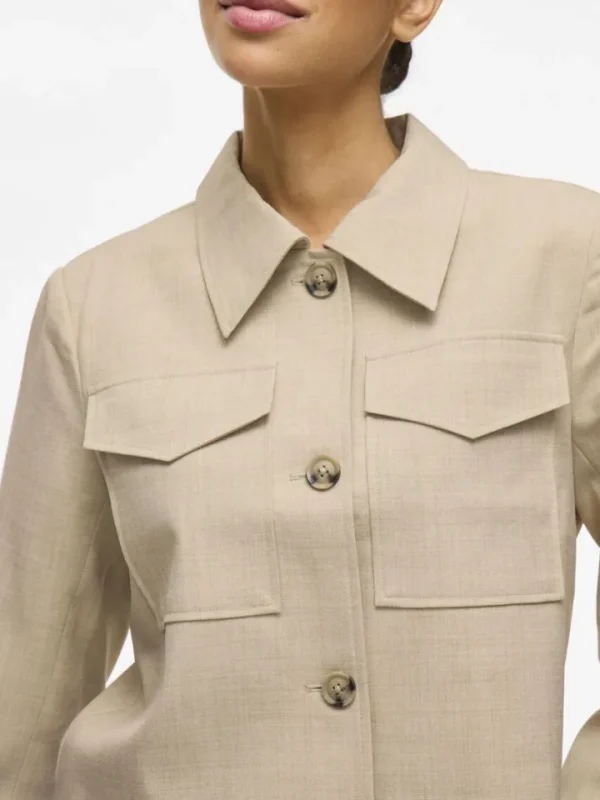 Vila Co-Ords | Jackets<Rossa Blazer Jacket (Super Light/Natural Melange)