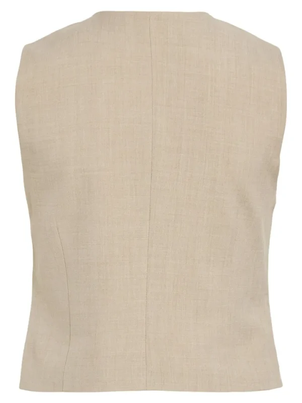 Vila Co-Ords | Camis & Vests<Rossa Waistcoat (Super Light/Natural Melange)