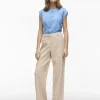 Vila Pants | Co-Ords<Rossa Wide Leg Pants (Super Light/Natural Melange)