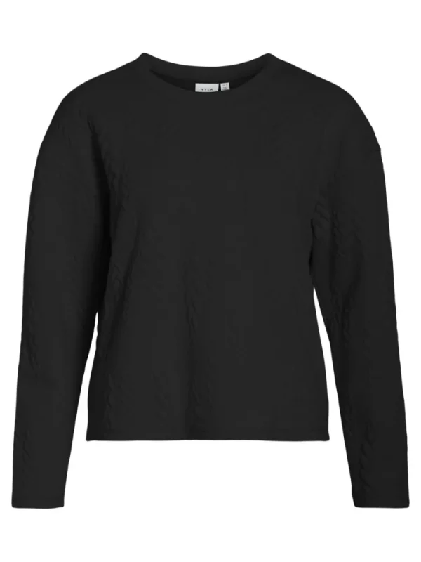 Vila Jumpers & Cardigans<Ruby O-Neck Top (Black Beauty)