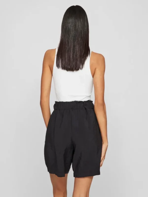 Vila Shorts & Playsuits<Rumme High Waisted Shorts (Black)