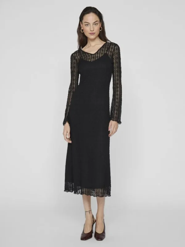 Vila Dresses<Sabrina Midi Dress (Black)