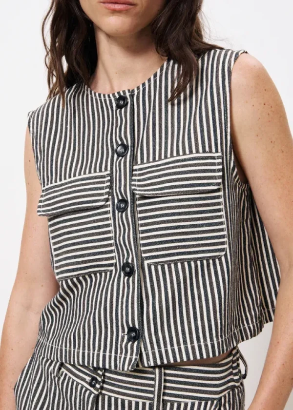 Frnch Camis & Vests | Co-Ords<Sadet Sleeveless Top (Chocolate)