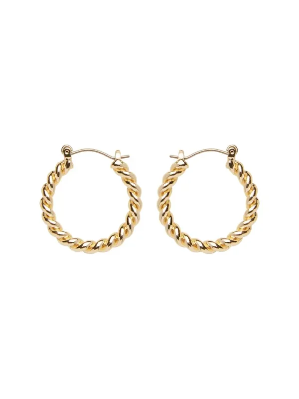 Pieces Jewellery<Sala Hoop Earring (Gold)