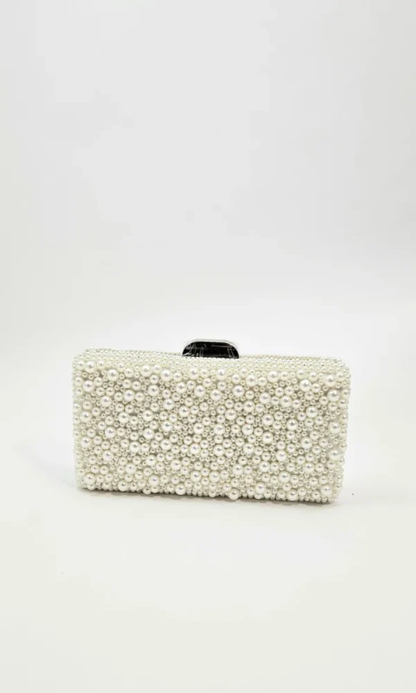 Wsl 8 Bags & Purses<SALLY PEARL CLUTCH (SILVER)