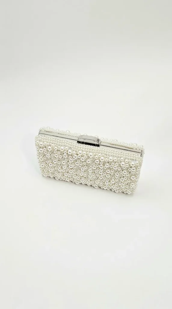 Wsl 8 Bags & Purses<SALLY PEARL CLUTCH (SILVER)