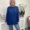 Ichi Jumpers & Cardigans<SAM JUMPER (TRUE BLUE)