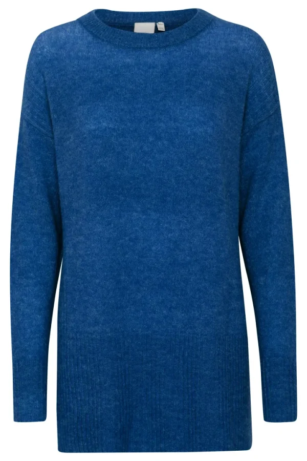 Ichi Jumpers & Cardigans<SAM JUMPER (TRUE BLUE)