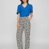 Vila Pants<SANDRA HIGHWAISTED PANTS (BLACK/SANA)