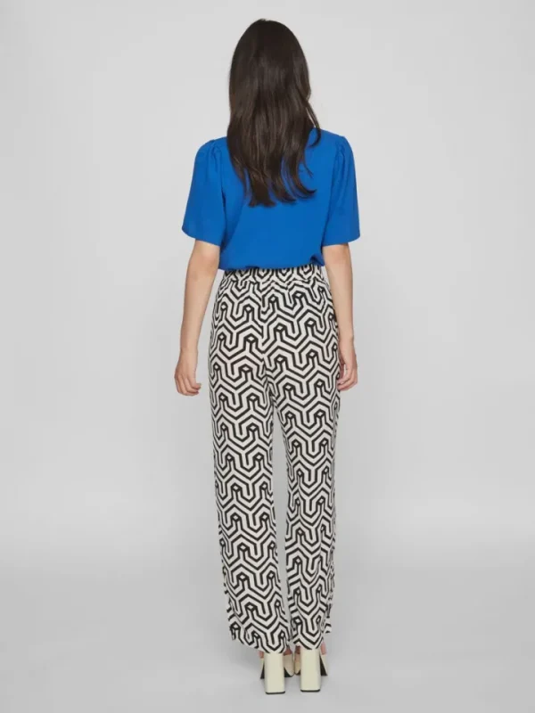 Vila Pants<SANDRA HIGHWAISTED PANTS (BLACK/SANA)