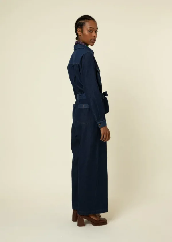 Frnch Jumpsuits<Sandrine Denim Jumpsuit
