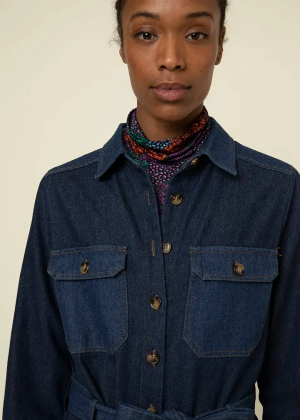 Frnch Jumpsuits<Sandrine Denim Jumpsuit
