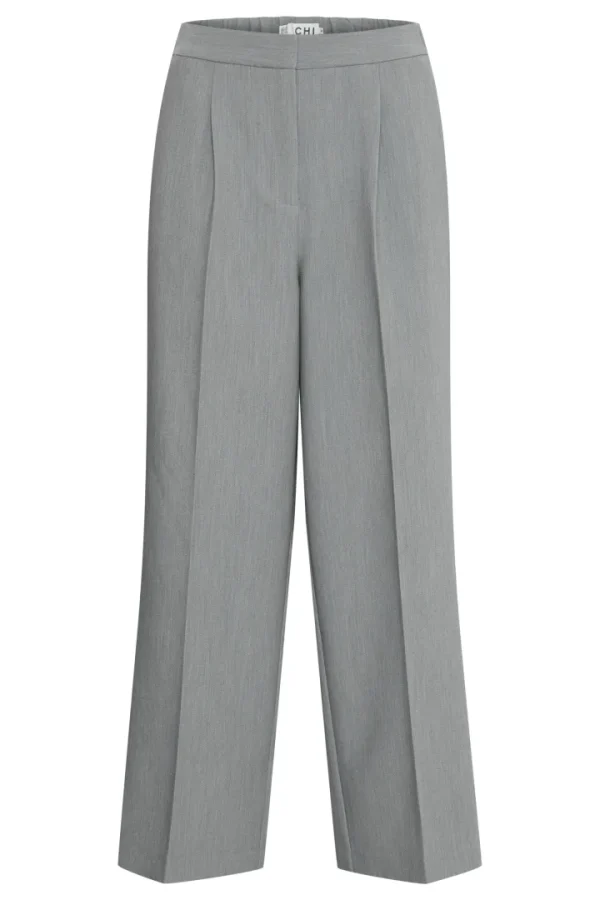 Ichi Pants | Co-Ords<Sarla Wide Leg Trousers ( Melange)