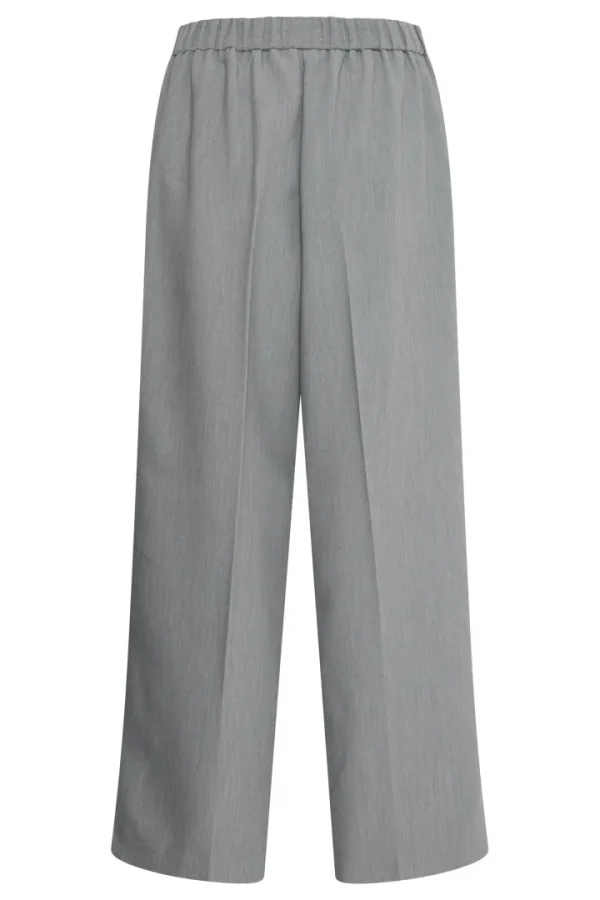 Ichi Pants | Co-Ords<Sarla Wide Leg Trousers ( Melange)