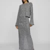 Vila Co-Ords<Savannah Glitter Maxi Skirt (Silver)