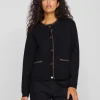 Vila Jumpers & Cardigans<Selena Glitter Knit Cardigan (Black Beauty/Gold Glitter)