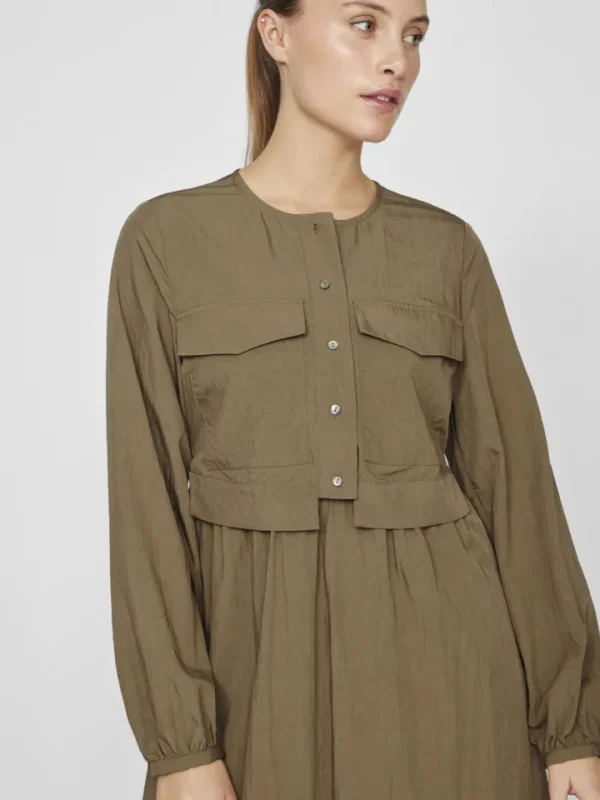 Vila Dresses<Selina Cargo Midi Dress (Ivy )