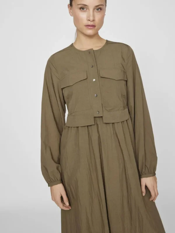 Vila Dresses<Selina Cargo Midi Dress (Ivy )