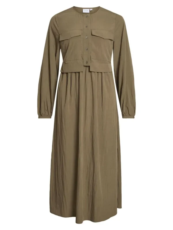 Vila Dresses<Selina Cargo Midi Dress (Ivy )
