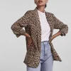 Pieces Coats | Blazers<Sella Blazer (Leopard Print)