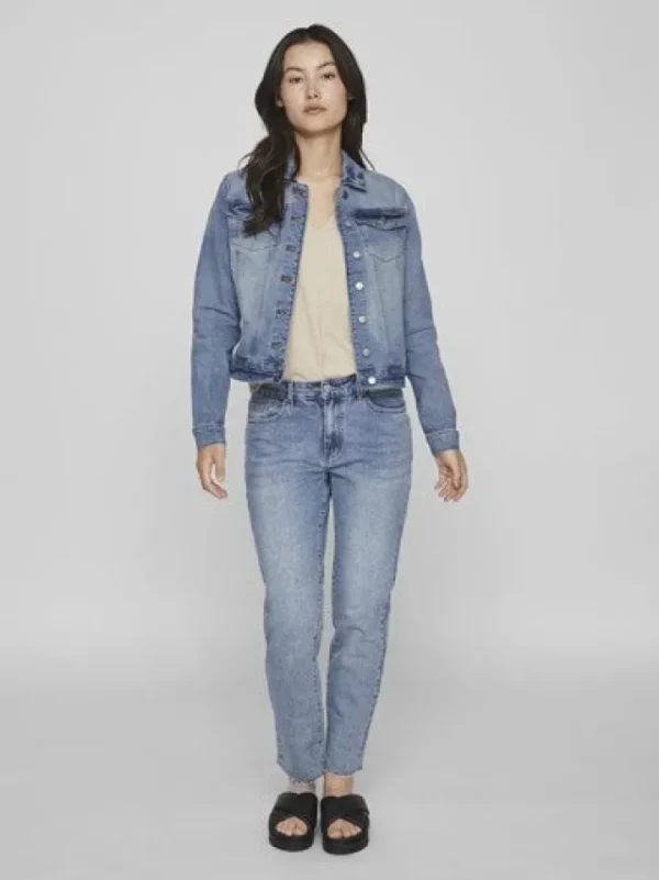 Vila Jackets | Coats<Shauna Denim Jacket (Light Blue)