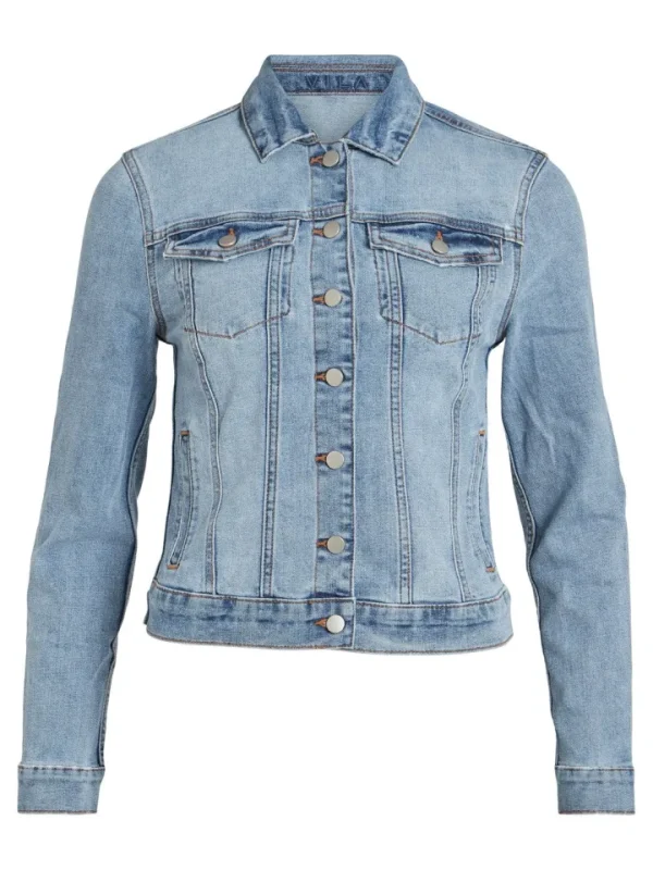 Vila Jackets | Coats<Shauna Denim Jacket (Light Blue)