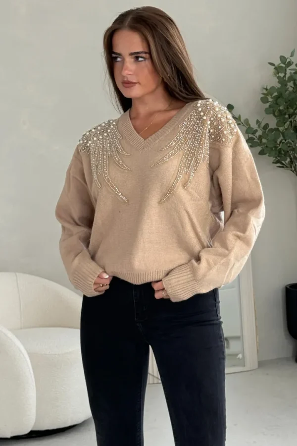 Girl in Mind Jumpers & Cardigans<Sia Pearl & Sequin Jumper