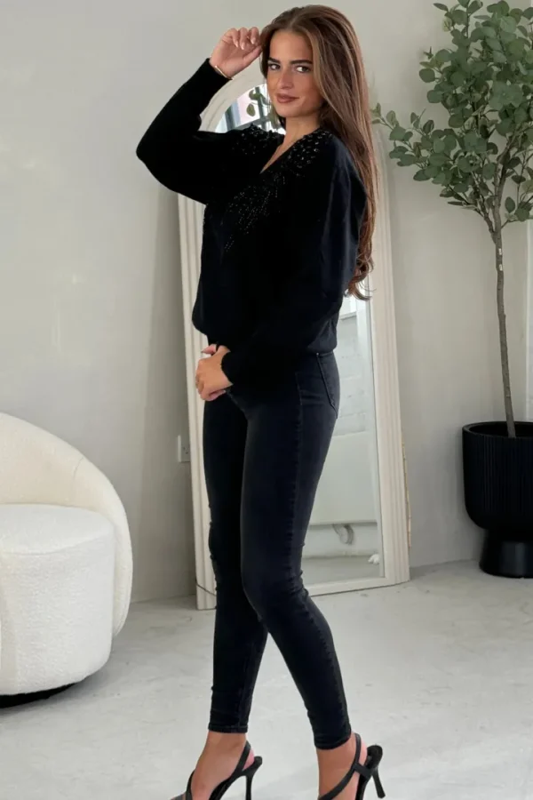 Girl in Mind Jumpers & Cardigans<Sia Pearl & Sequin Jumper