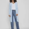 Vila Jumpers & Cardigans<Sian Longline Cardigan (Kentucky Blue/Melange)