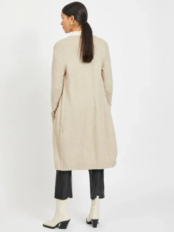 Vila Jumpers & Cardigans<Sian Longline Cardigan (Natural)