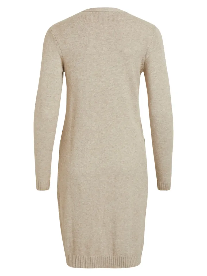 sian_longline_cardigan_na_3-1.webp Vila Jumpers & Cardigans<Sian Longline Cardigan (Natural)