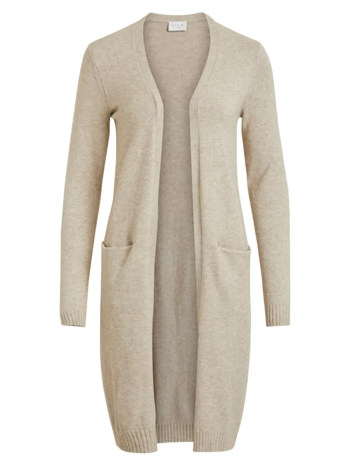 sian_longline_cardigan_na_5-1.webp Vila Jumpers & Cardigans<Sian Longline Cardigan (Natural)