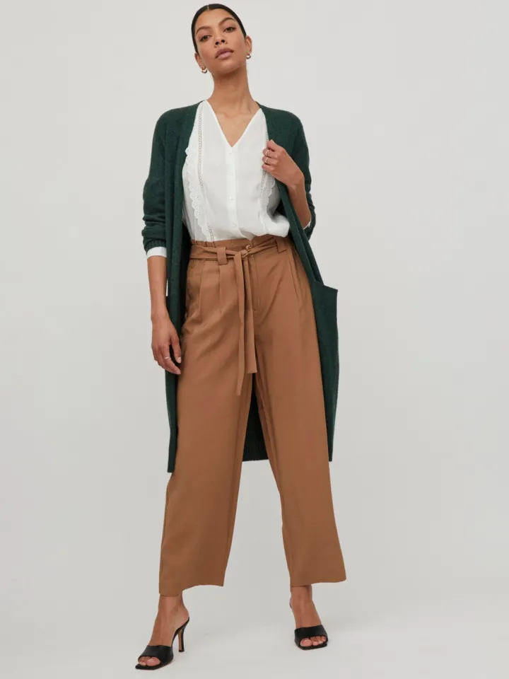 sian_longline_cardigan_pi_0.webp Vila Jumpers & Cardigans<Sian Longline Cardigan (Pineneedle/Dark Melange)