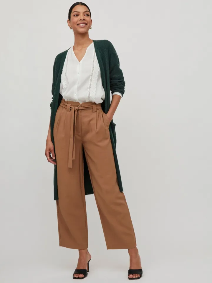 sian_longline_cardigan_pi_1.webp Vila Jumpers & Cardigans<Sian Longline Cardigan (Pineneedle/Dark Melange)