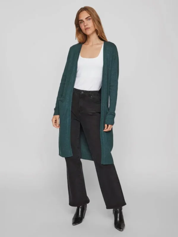 Vila Jumpers & Cardigans<SIAN LONGLINE CARDIGAN (PONDEROSA PINE)