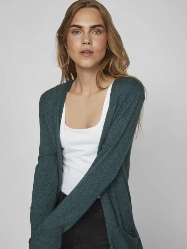 Vila Jumpers & Cardigans<SIAN LONGLINE CARDIGAN (PONDEROSA PINE)