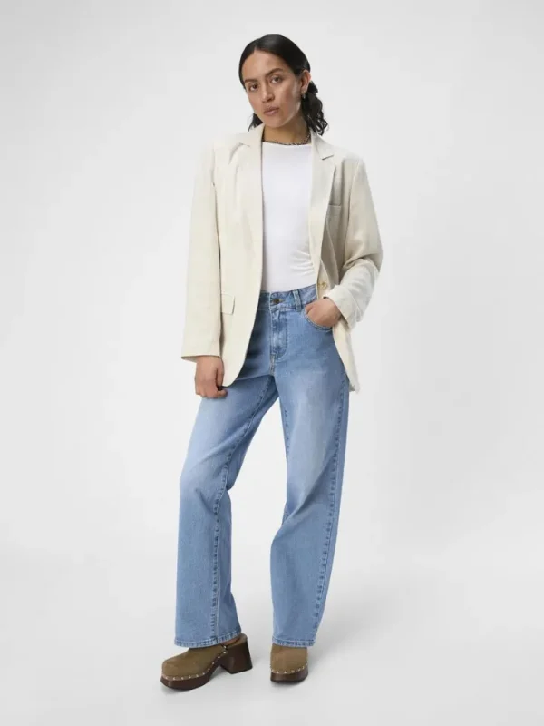 Object Coats | Blazers<Sigrid Linen Blend Blazer (Sandshell)