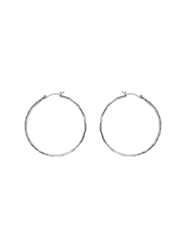Pieces Jewellery<Sille Hoop Earrings (Silver)