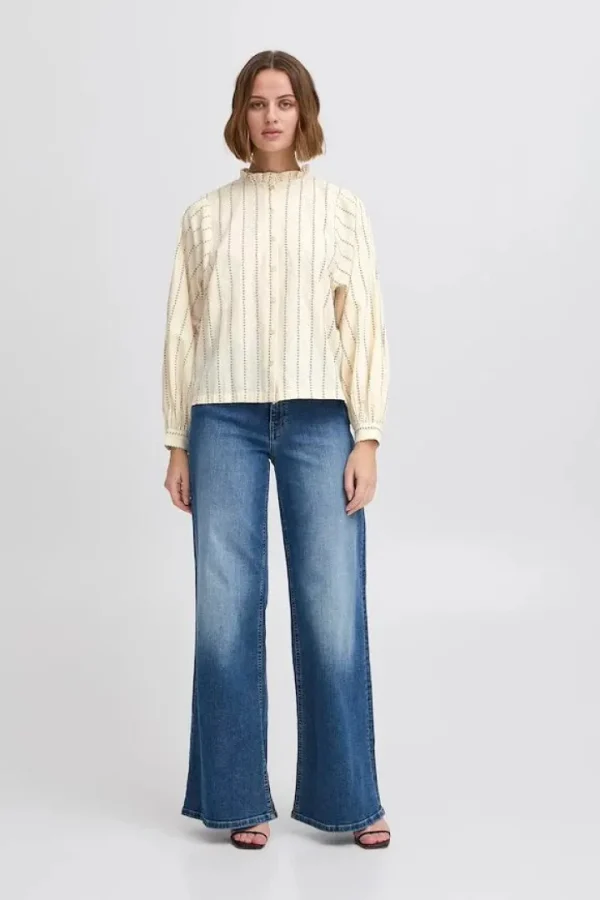 Ichi Shirts & Blouses<Sima Top (Bow Stripe)