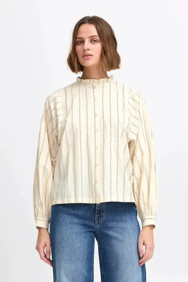 Ichi Shirts & Blouses<Sima Top (Bow Stripe)