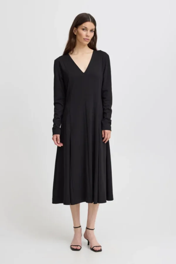 Ichi Occasionwear | Dresses<Simone Long Sleeve Midi Dress