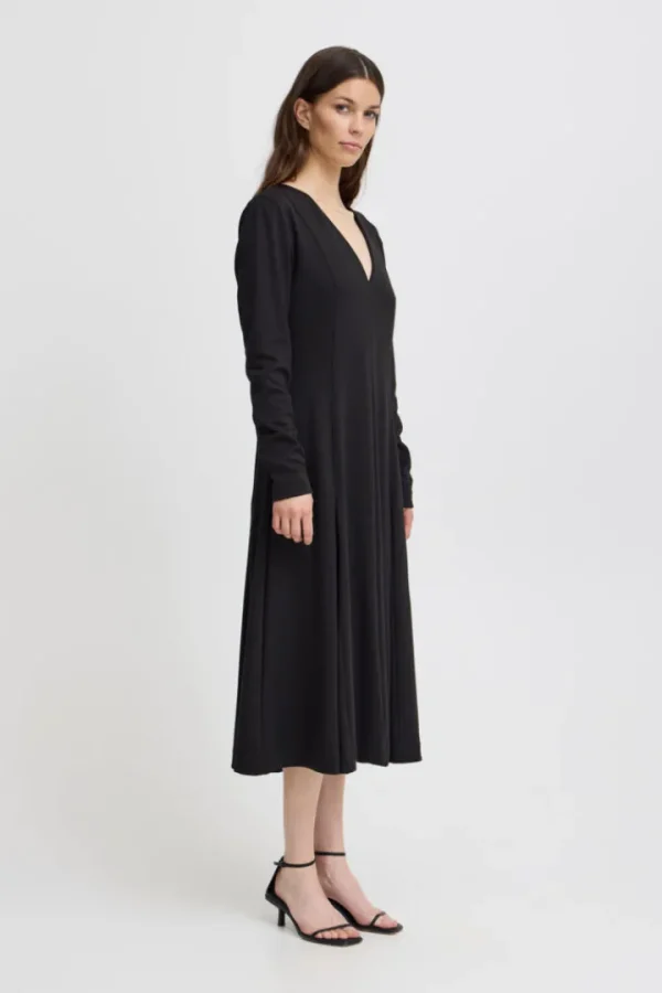 Ichi Occasionwear | Dresses<Simone Long Sleeve Midi Dress