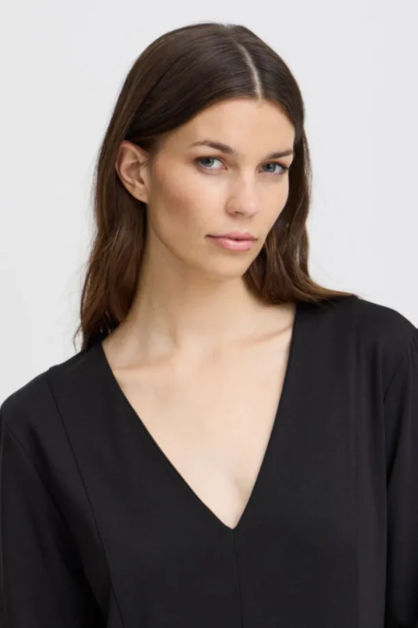 Ichi Occasionwear | Dresses<Simone Long Sleeve Midi Dress