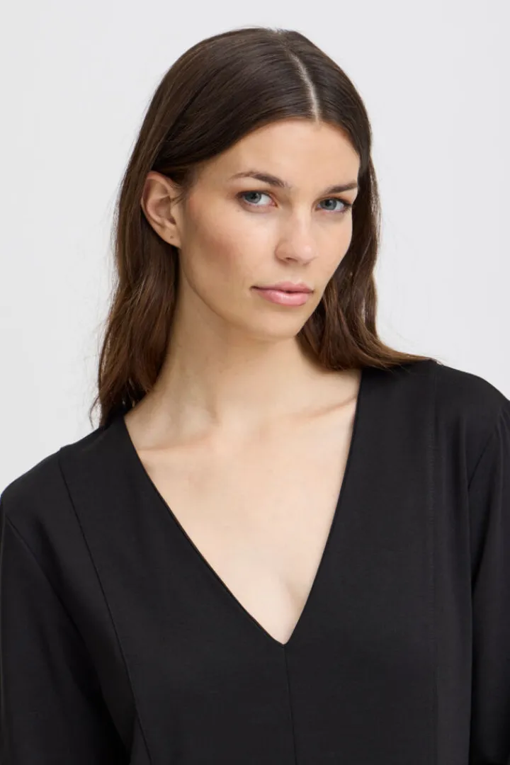 simone_long_sleeve_midi_d_2.webp Ichi Occasionwear | Dresses<Simone Long Sleeve Midi Dress