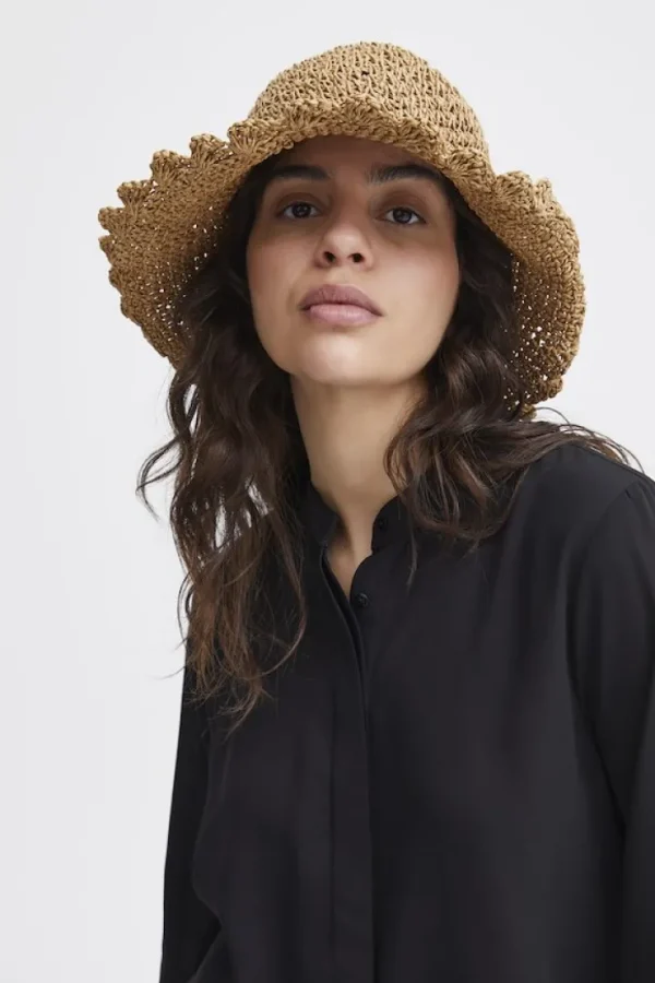 Ichi Hats<SISSI BUCKET HAT (DOESKIN/TAN)