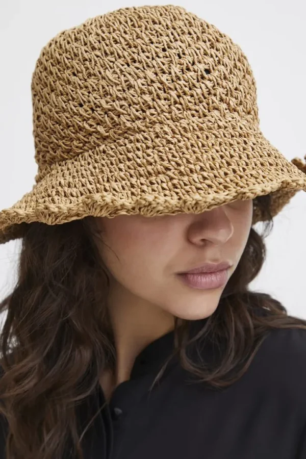 Ichi Hats<SISSI BUCKET HAT (DOESKIN/TAN)