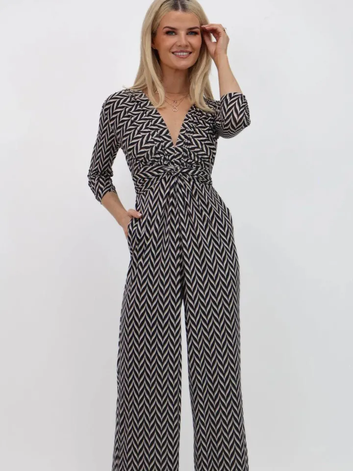 sofia_jumpsuit_black_prin_1.webp Kate & Pippa Pants | Jumpsuits<Sofia Jumpsuit ( Print)