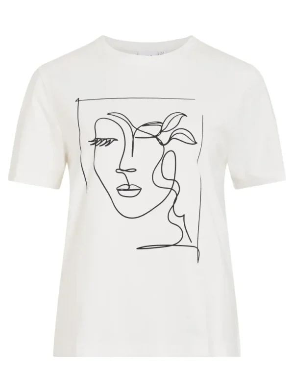 Vila T-Shirts<Sybil T-Shirt (Snow )