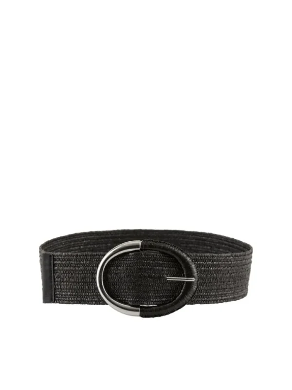 Pieces Belts<Taryn Straw Belt (Black)